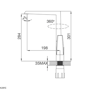 Vòi Rửa Chén Malloca K291C